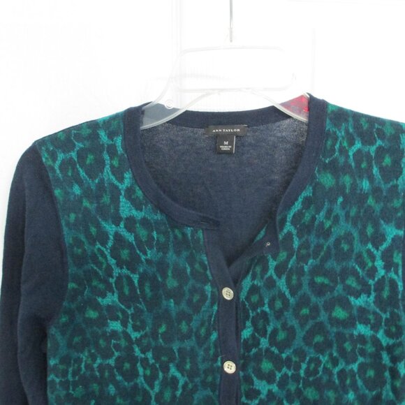 Ann Taylor Sweaters - Ann Taylor animal print cardigan